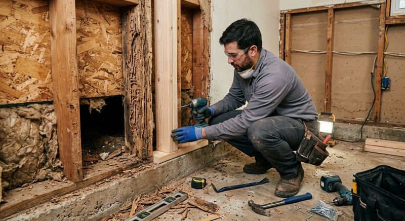 Termite Damage Restoration in Kansas City, KS